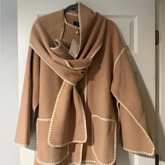 NWT Quince Double-Faced 100% Merino
Wool Scarf Coat - Large - Picture 2 of 10